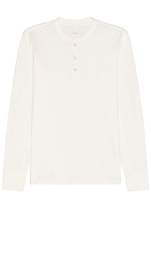 Rag & Bone Classic Henley White. (also in ). Product Image