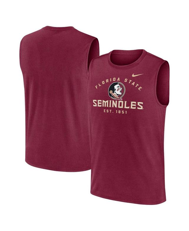 Nike Mens Garnet Florida State Seminoles Primetime Legend Lock Up Performance Muscle Tank Top Product Image