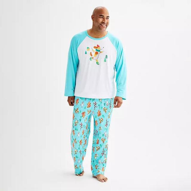 Big & Tall Jammies For Your Families Dog Family Pajama Top & Pajama Bottoms Set, Mens Product Image