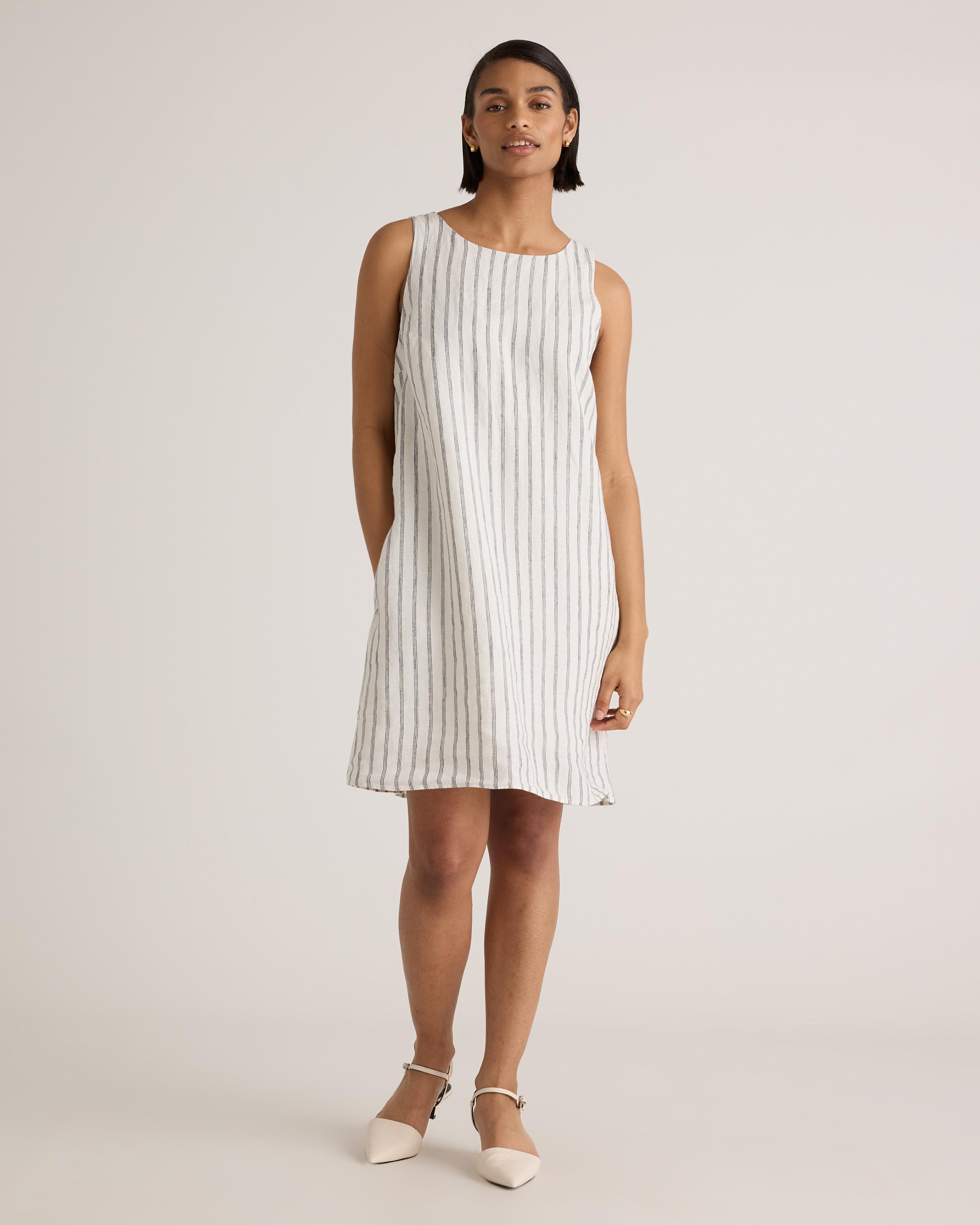 100% European Linen Tank Mini Dress Product Image