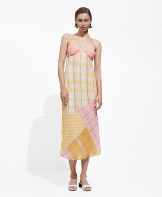 Mango Womens Printed Halter Gown product image