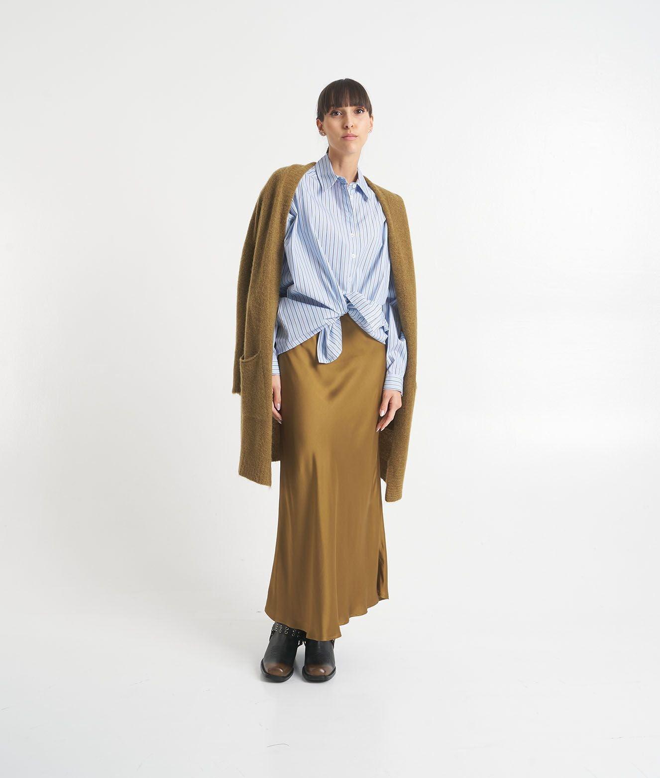 Cardigan lungo in maglia Female Product Image