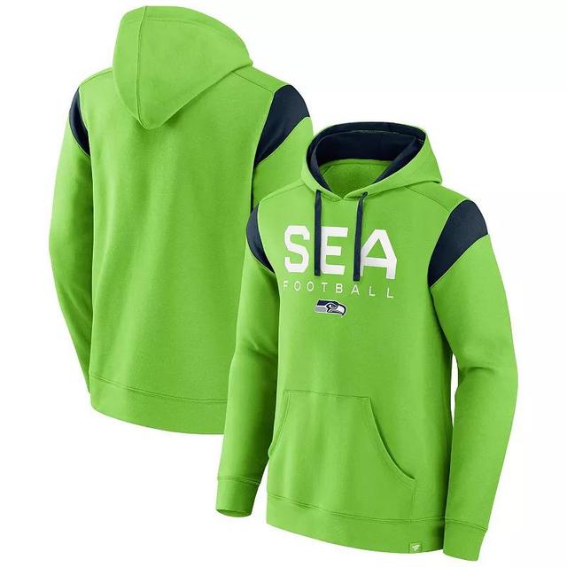 Mens Fanatics Neon Seattle Seahawks Call The Shot Pullover Hoodie Product Image