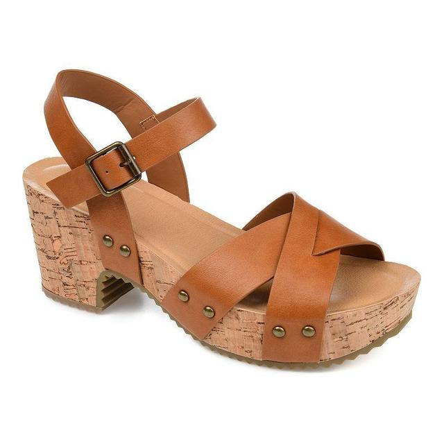 Journee Collection Valentina Womens Platform Sandals Product Image