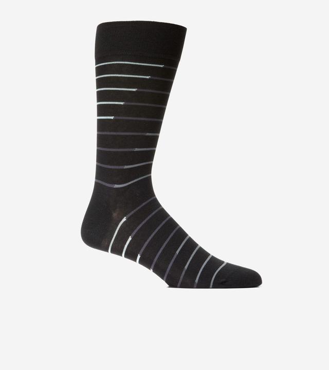 Men's Broken Stripe Dress Crew Socks Product Image