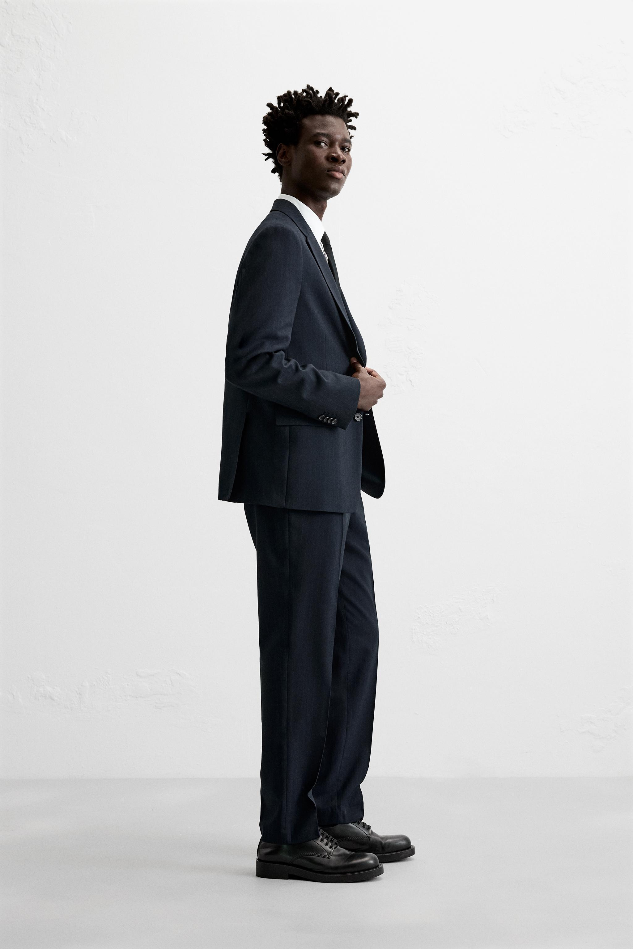 PINSTRIPE SUIT PANTS Product Image