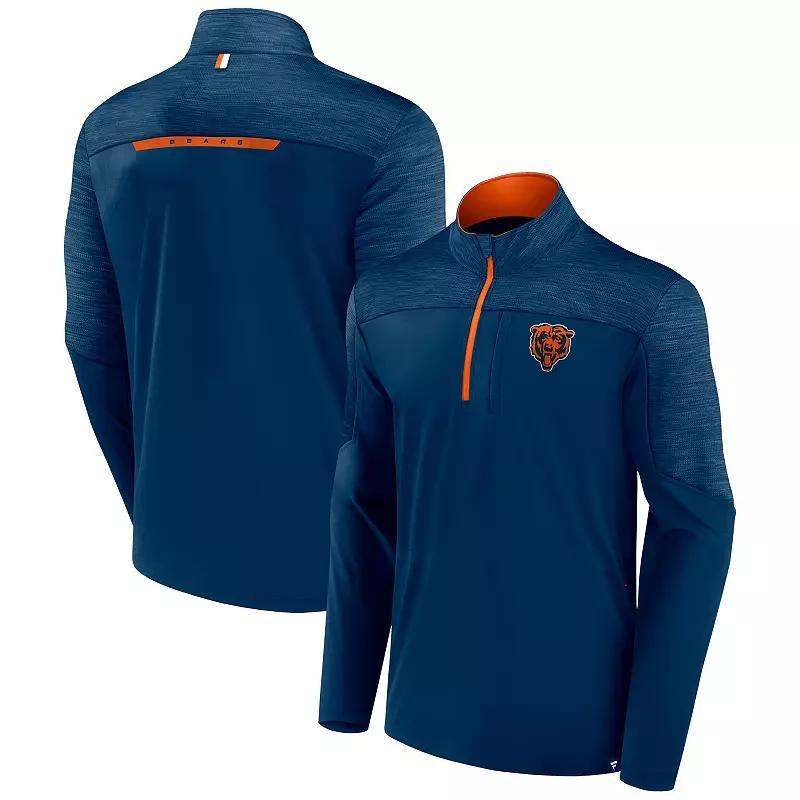 Mens Fanatics Branded Tennessee Titans Defender Half-Zip Top Blue Product Image