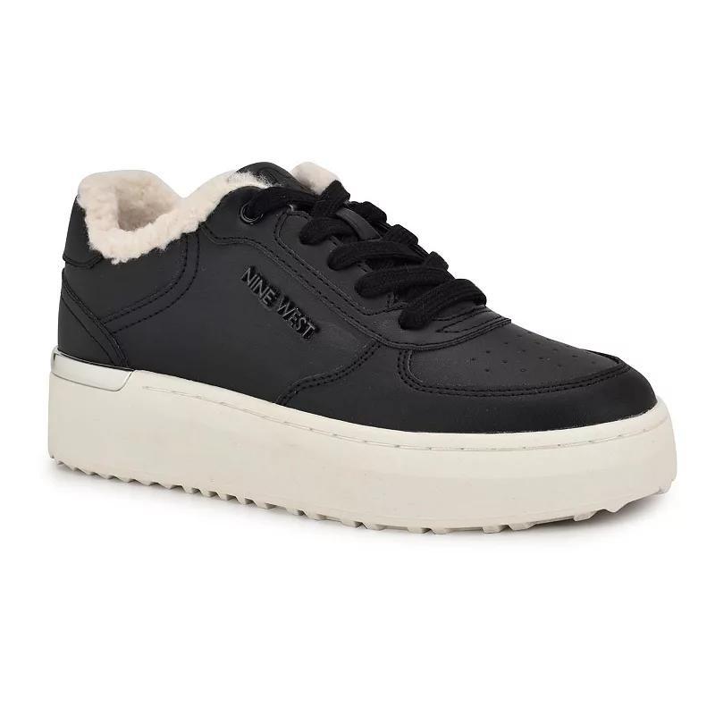 Nine West Cuddly Lace-Up Platform Womens Casual Sneakers Product Image