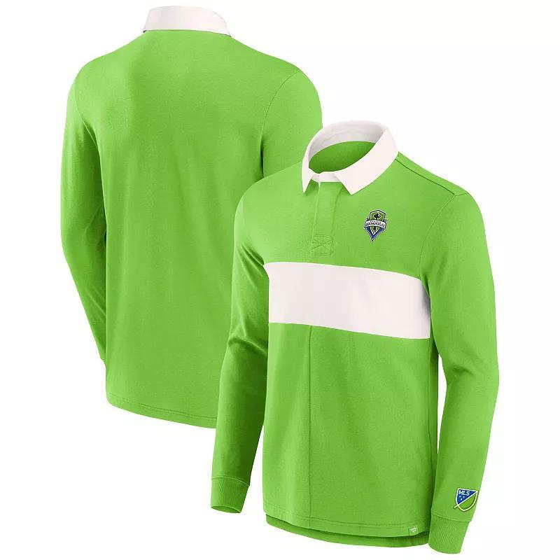 Mens Fanatics Branded Seattle Sounders FC Penalty Kick Long Sleeve Polo Product Image