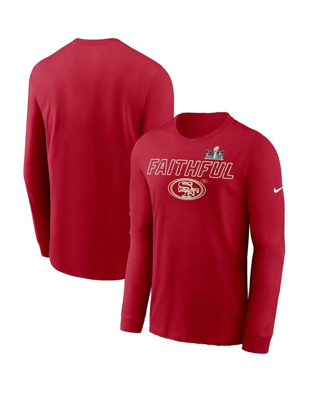 Mens Nike Scarlet San Francisco 49ers Super Bowl LVIII Local Long Sleeve T-Shirt Product Image