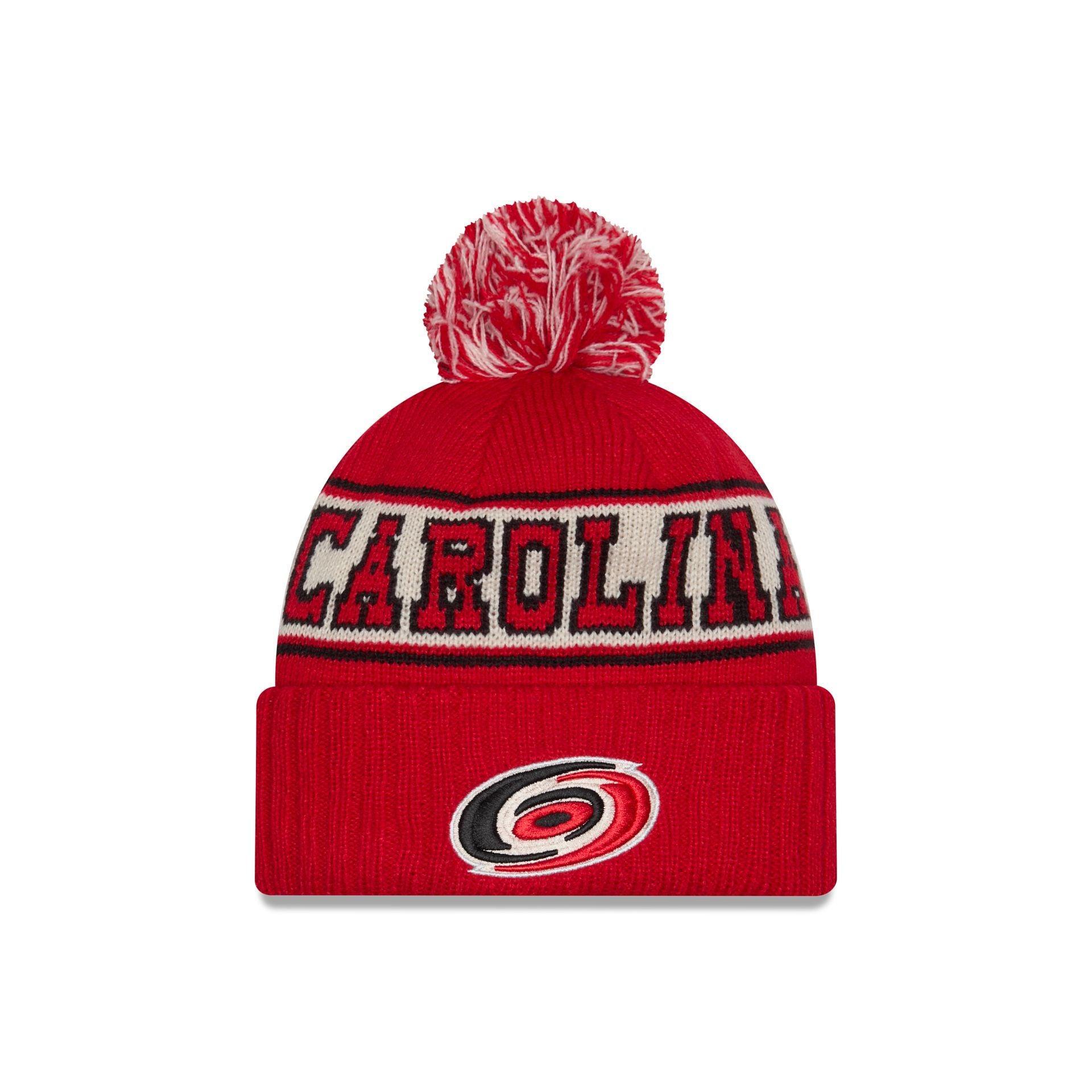 Carolina Hurricanes Retro Pom Knit Hat Male Product Image