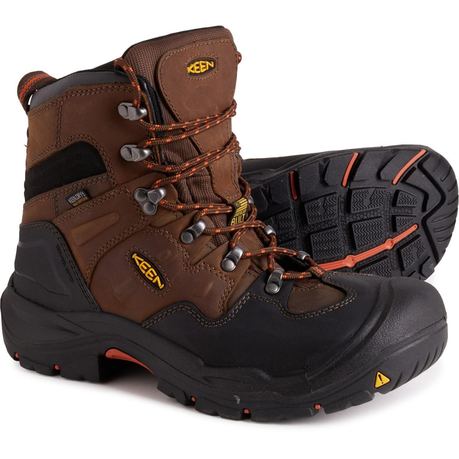 Keen Coburg 6” Leather Work Boots - Waterproof, Steel Safety Toe (For Men) Product Image