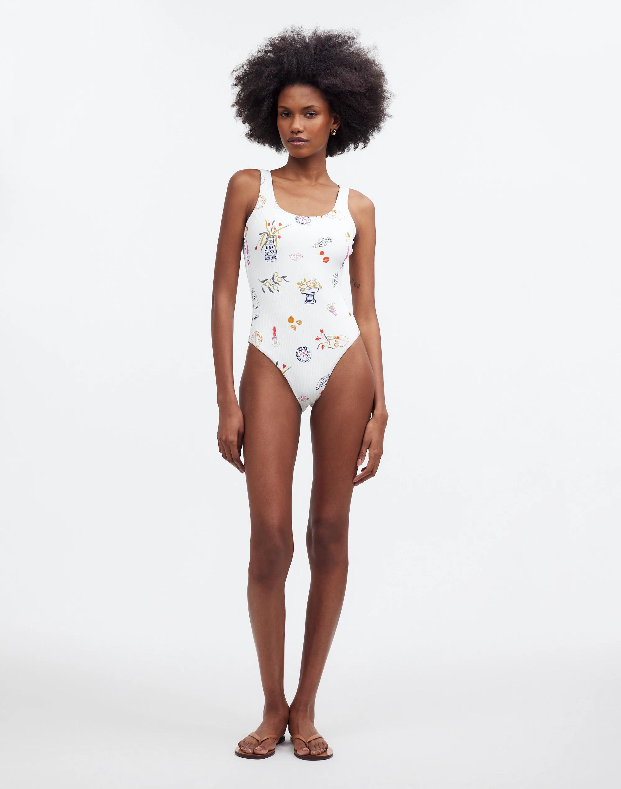 Madewell x Lisa Says Gah! Scoop-Neck One-Piece Swimsuit Product Image