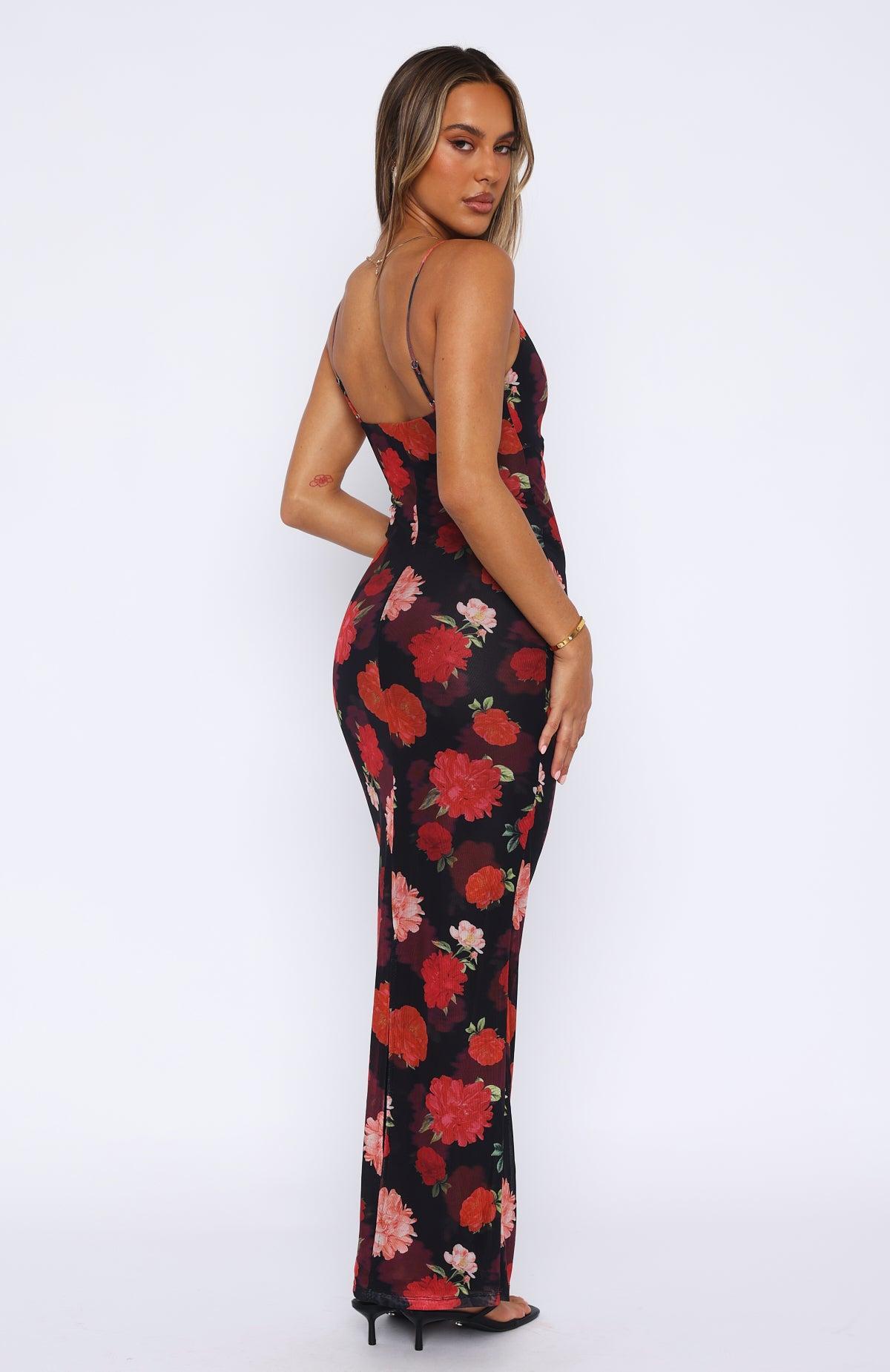 Don't Phone Me Maxi Dress Sunset Bloom Product Image