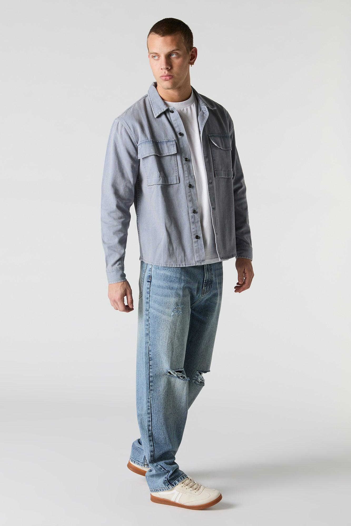 Distressed Loose Denim Jean Male Product Image