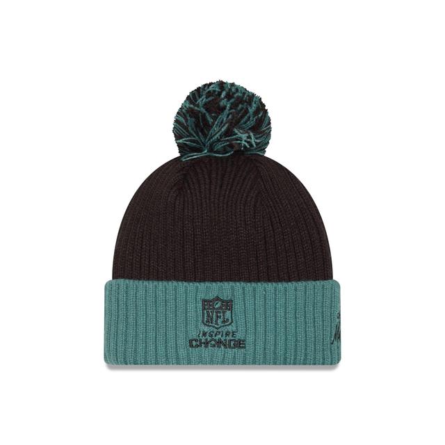 Philadelphia Eagles 2024 Inspire Change Pom Knit Hat Male Product Image