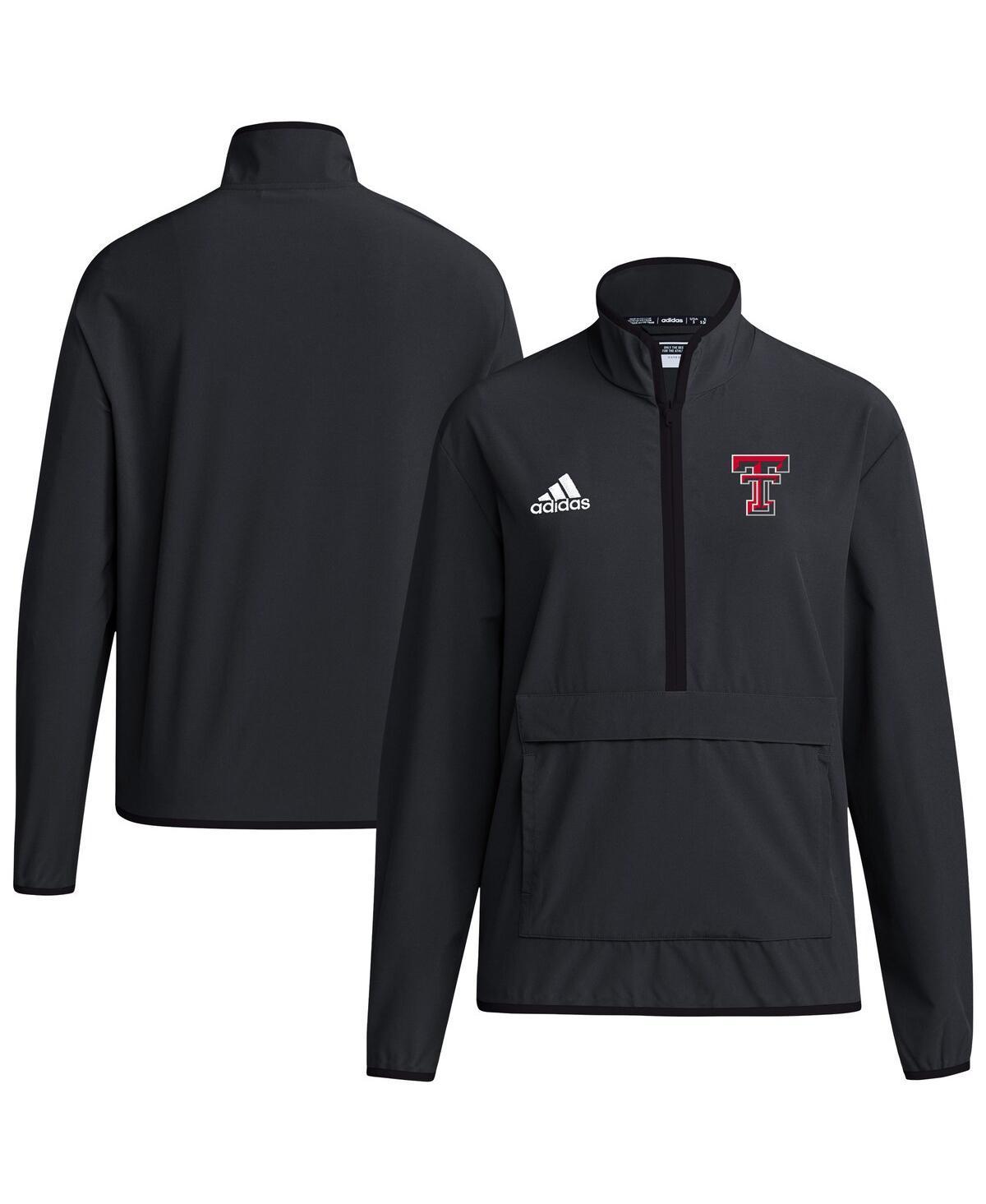 Mens adidas Texas Tech Red Raiders 2024 Coaches Sideline Long Sleeve Quarter-Zip Top Product Image