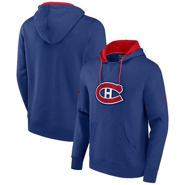 Mens Fanatics Branded Blue Montreal Canadiens Special Edition 2.0 Team Logo Pullover Hoodie Product Image