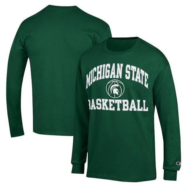 Mens Champion Michigan State Spartans Basketball Icon Long Sleeve T-Shirt Product Image