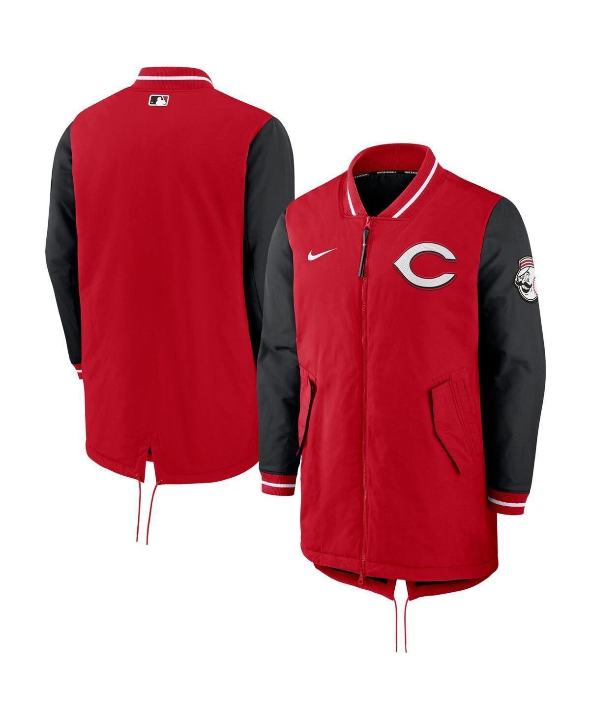 Mens Nike Red Cincinnati Reds Dugout Performance Full-Zip Jacket Product Image