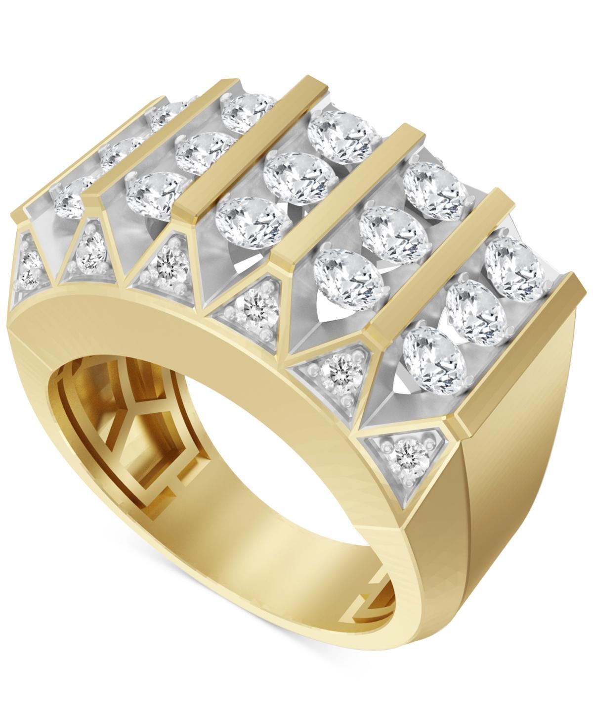 Mens Diamond Multirow Statement Ring (2 ct. t.w.) in 10k Gold Product Image