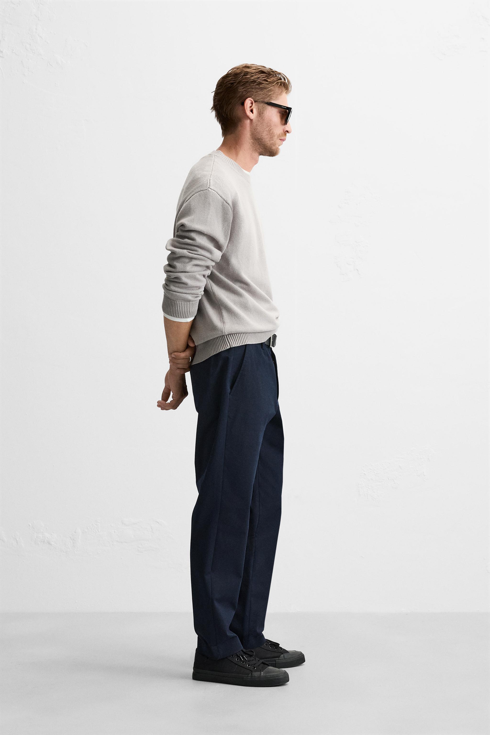 TEXTURED COTTON SWEATER Product Image