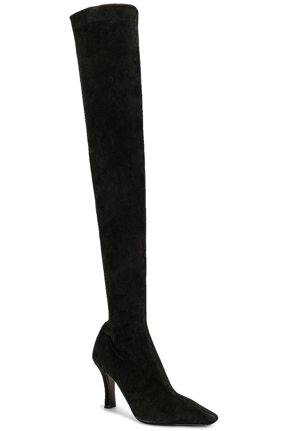 The Row Annette Boot in Black - Black. Size 36 (also in 38, 39, 41). Product Image