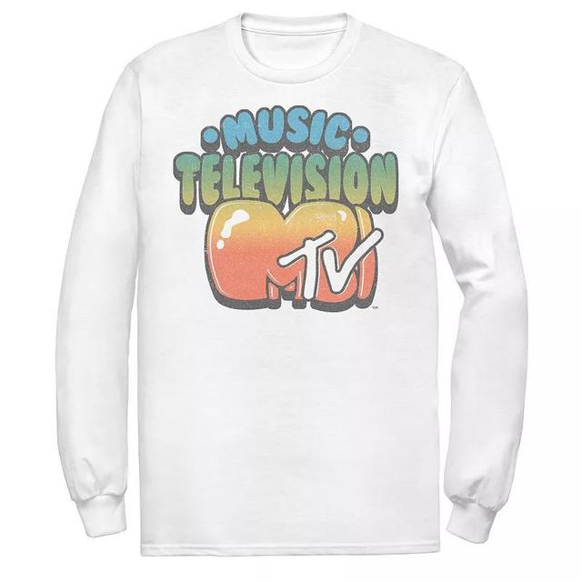 Mens MTV Logo Bubble Balloon Font Style Tee Product Image