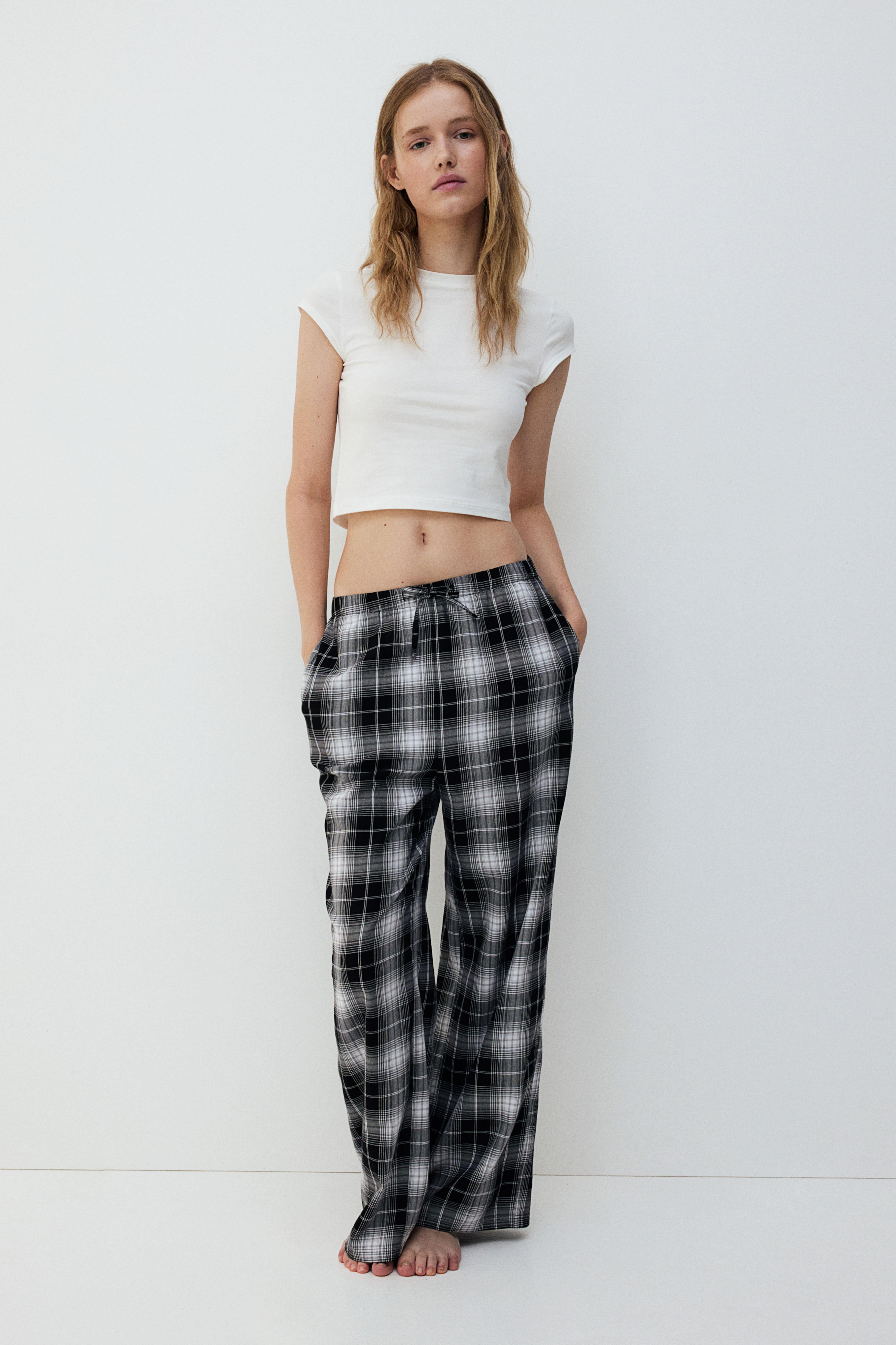 Cotton Flannel Pajama Pants Product Image