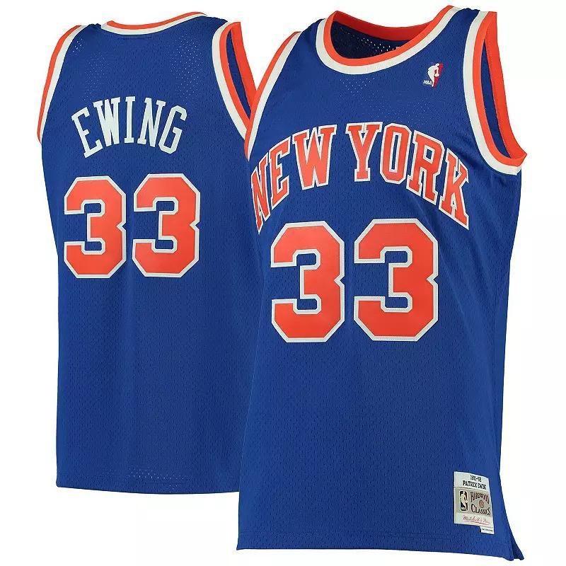 Mens Mitchell & Ness Patrick Ewing New York Knicks 1991-92 Hardwood Classics Swingman Jersey Product Image