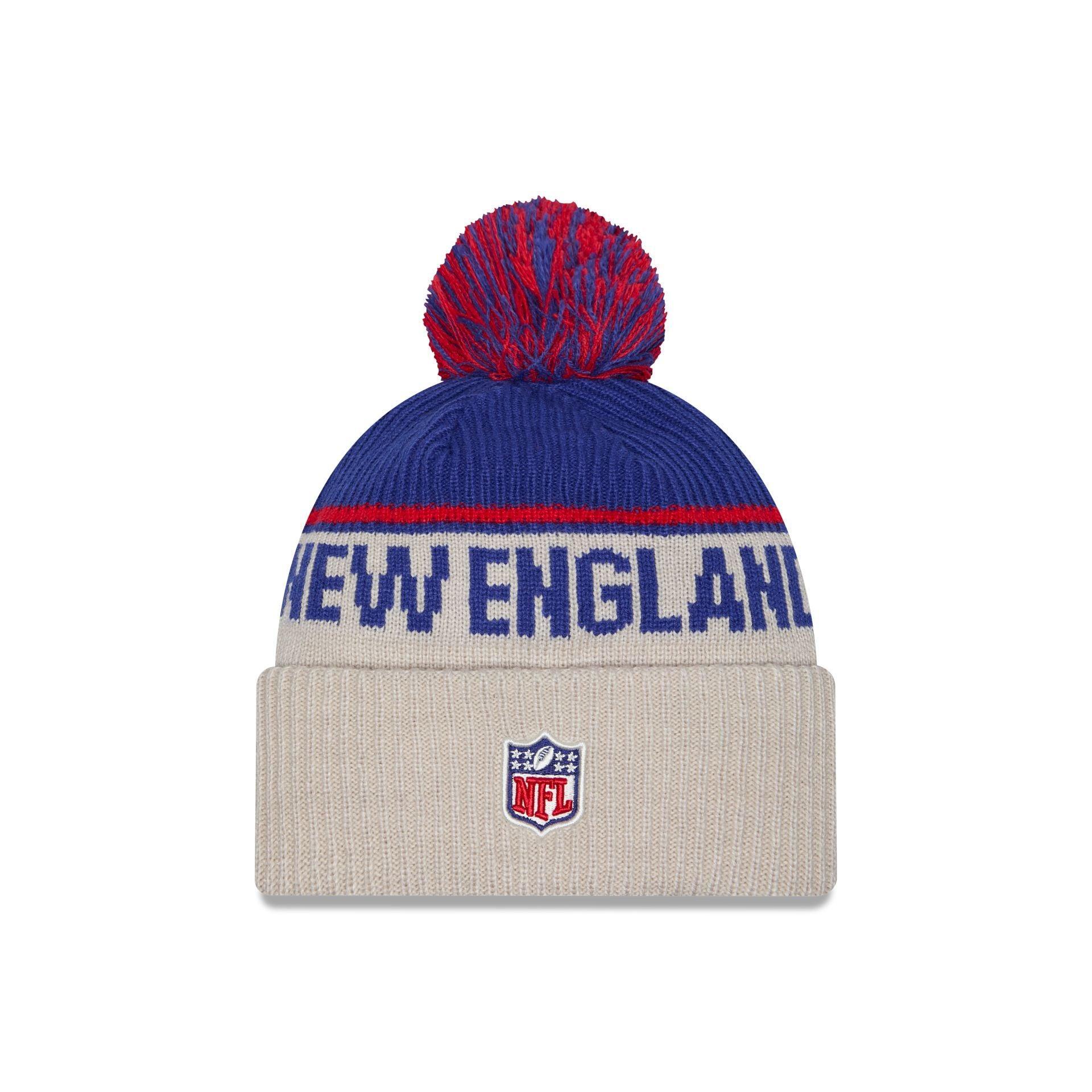 New England Patriots 2024 Cold Weather Historic Pom Knit Hat Male Product Image