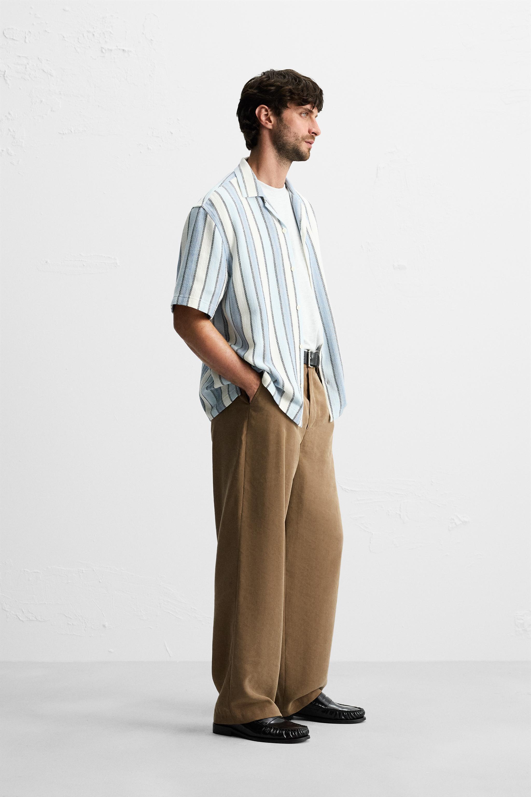 TEXTURED STRIPED SHIRT Product Image