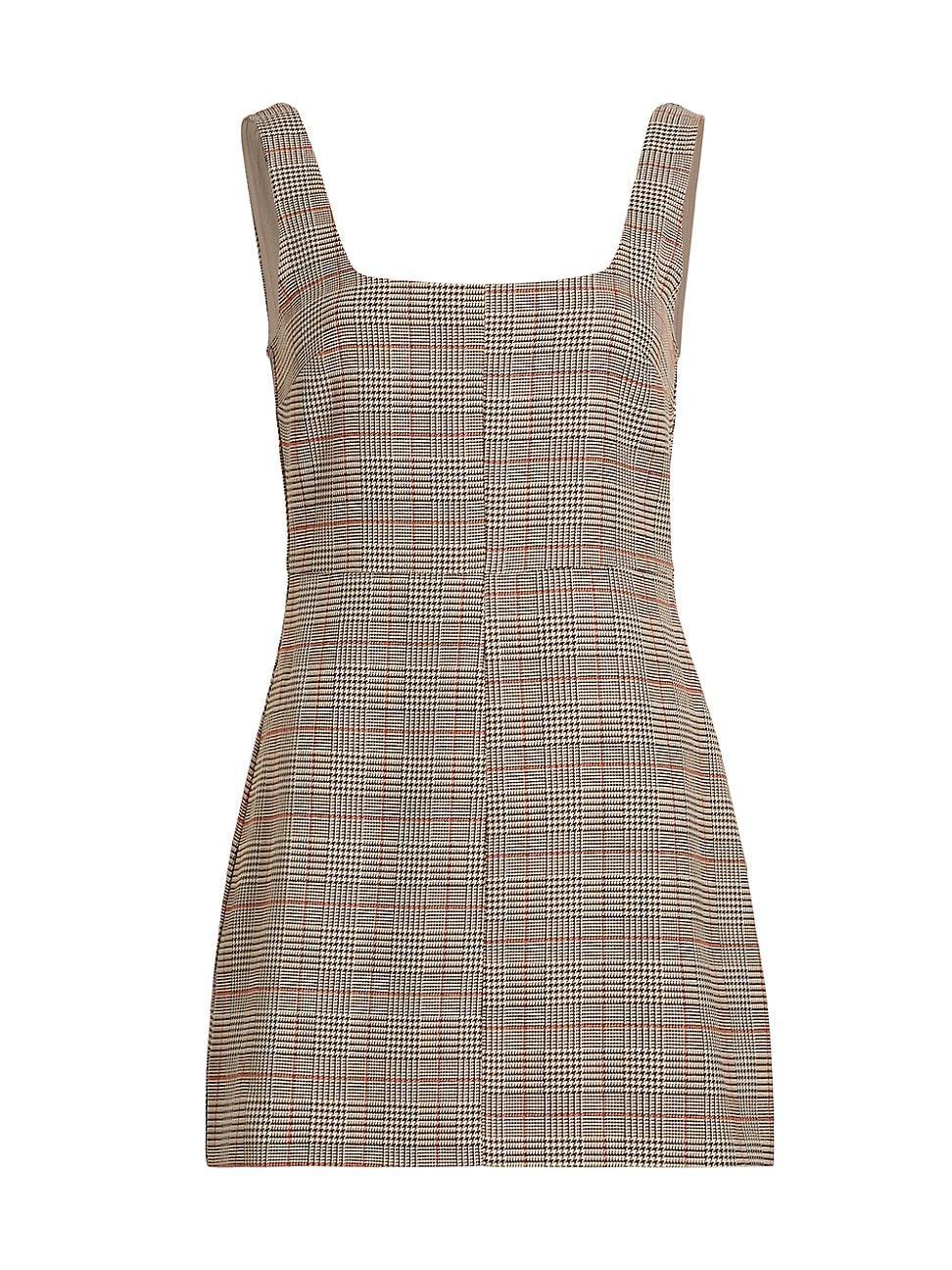 Womens Elena Plaid Tailored Minidress Product Image