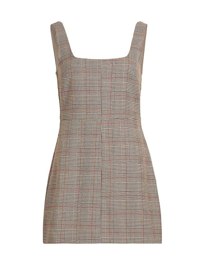 Womens Elena Plaid Tailored Minidress Product Image