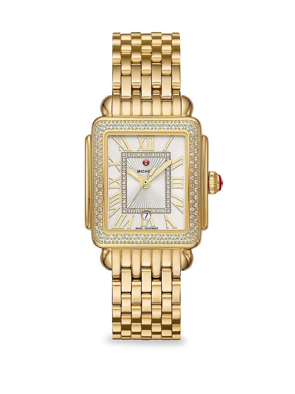 MICHELE Deco Diamond Bracelet Watch, 29mm Product Image