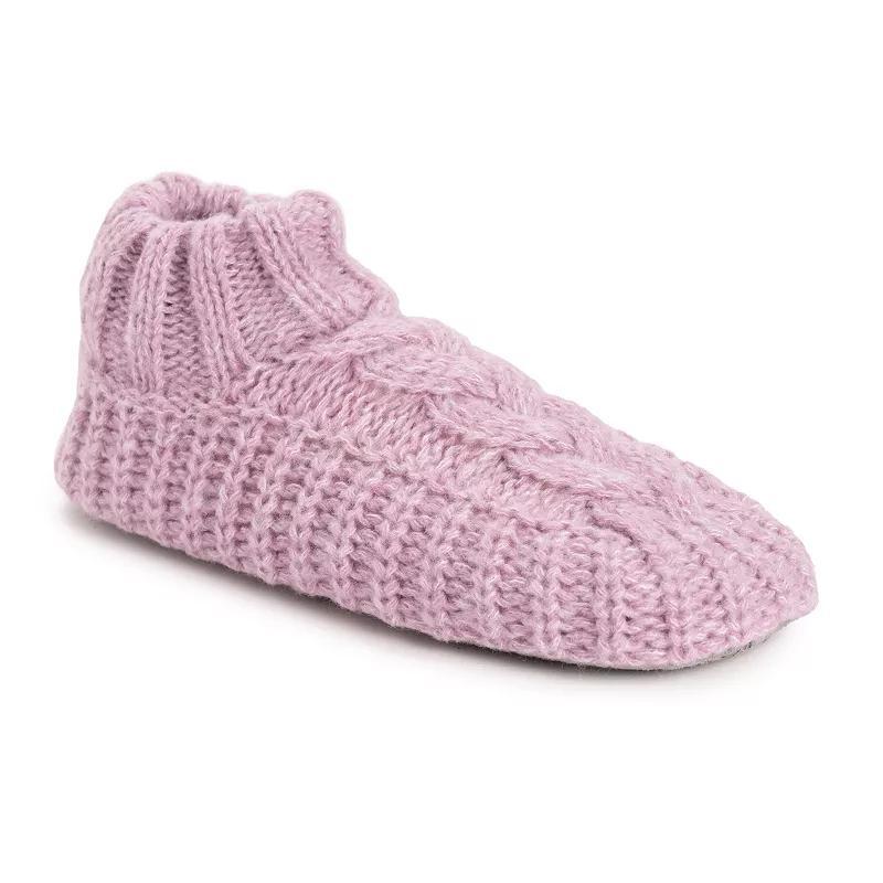 MUK LUKS Sweater Cuff Womens Ankle Boot Slippers Product Image