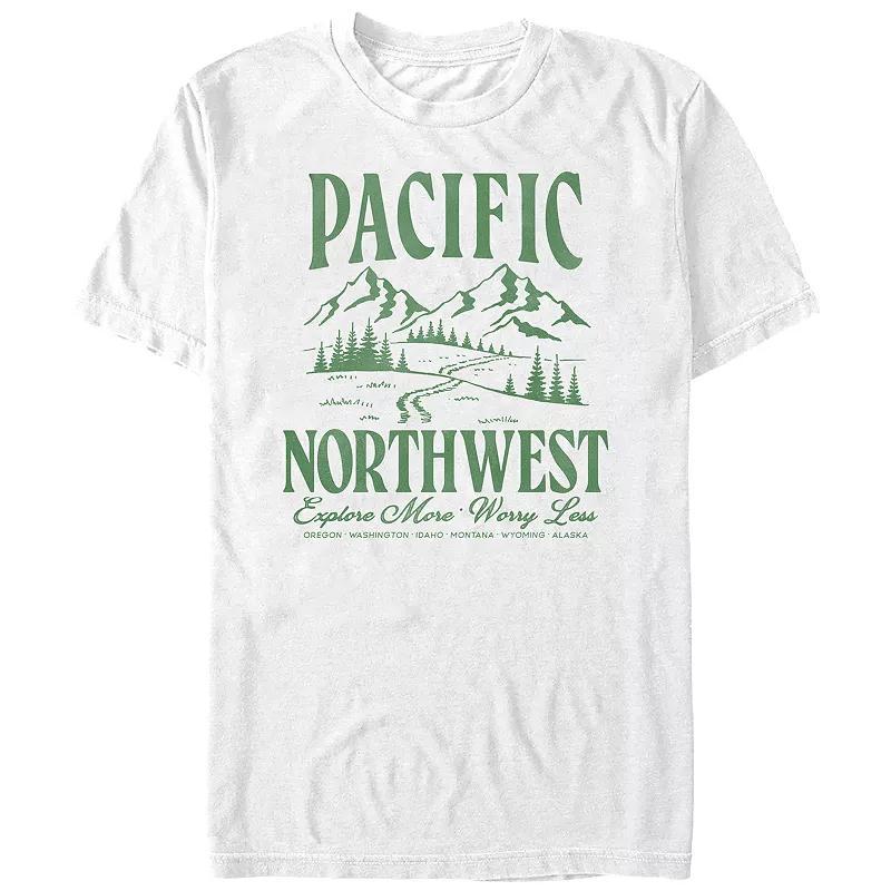 Big & Tall Pacific Northwest Graphic Tee, Mens Product Image