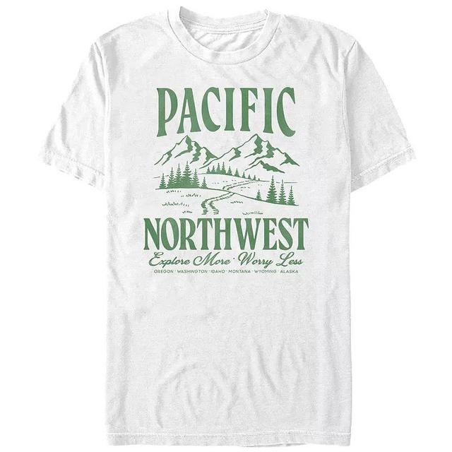 Big & Tall Pacific Northwest Graphic Tee, Mens Product Image