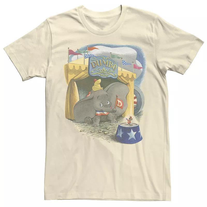 Mens Disney Dumbo Timothy Circus Tent Vintage Portrait Tee Product Image