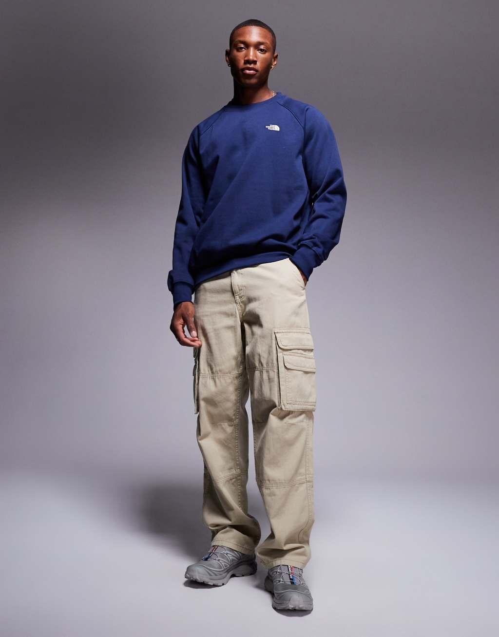 The North Face Evolution crew neck sweatshirt in navy Product Image