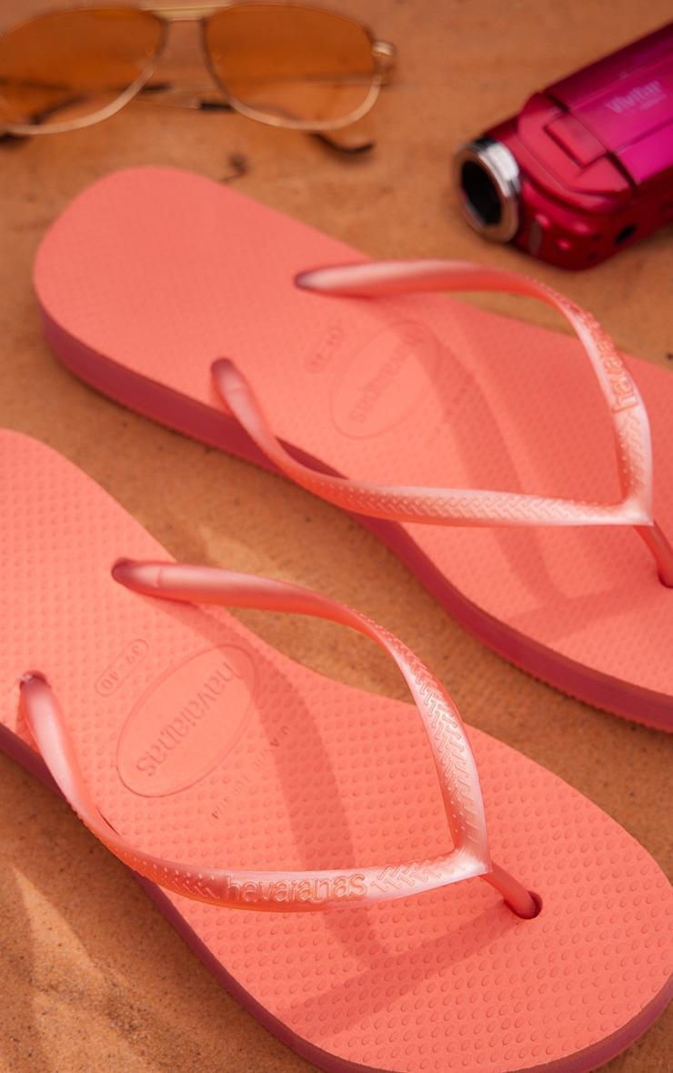 Rose Havaianas Slim Flatform Flip Flops Product Image