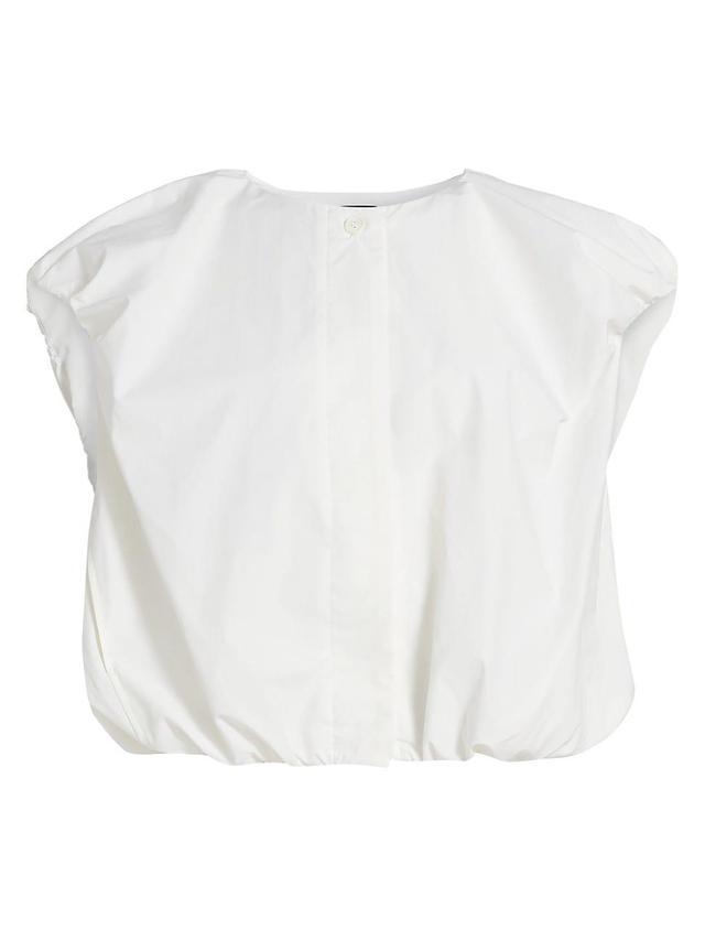 Womens Puff-Sleeve Parachute Blouse Product Image