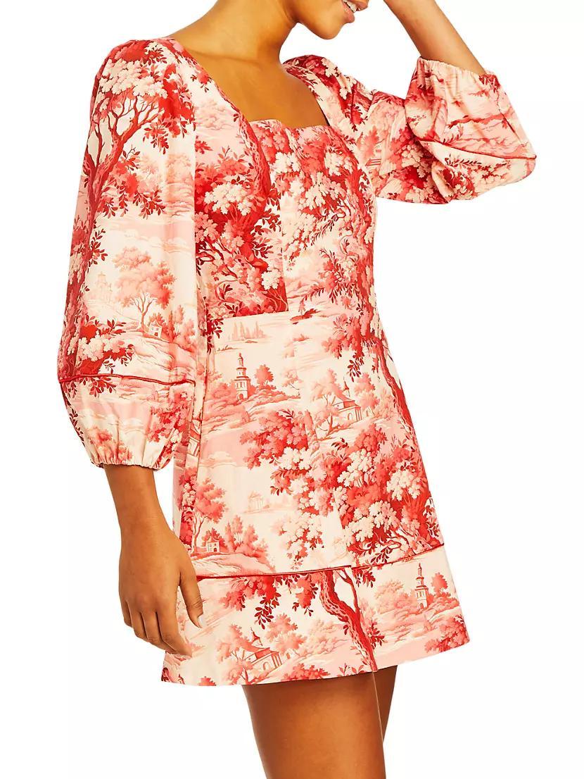 Valeria Floral Puff Sleeve Minidress Product Image