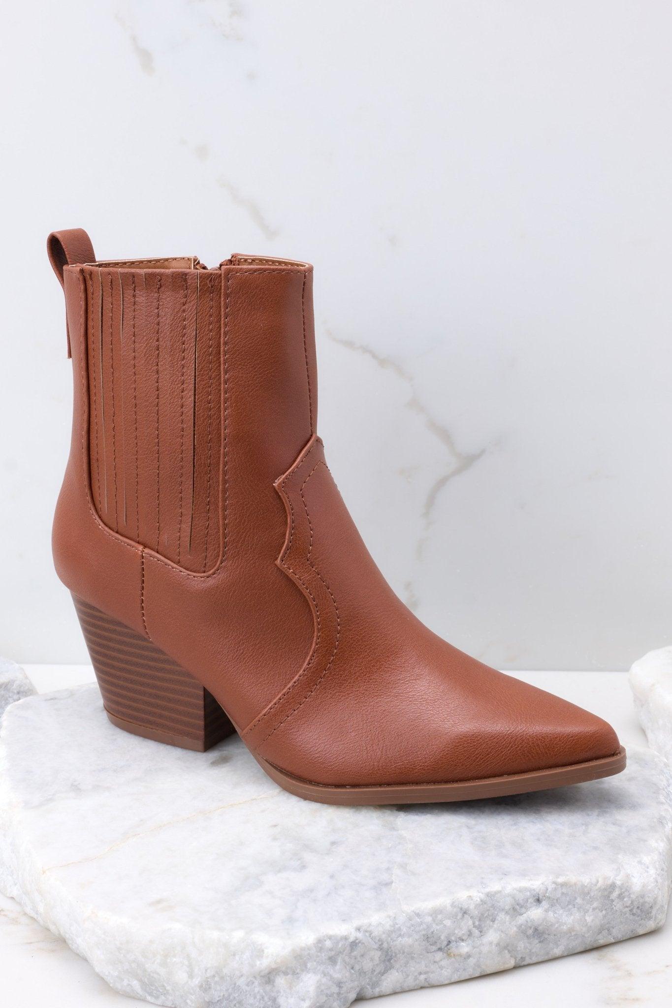 Living For It Western Brown Boots Product Image