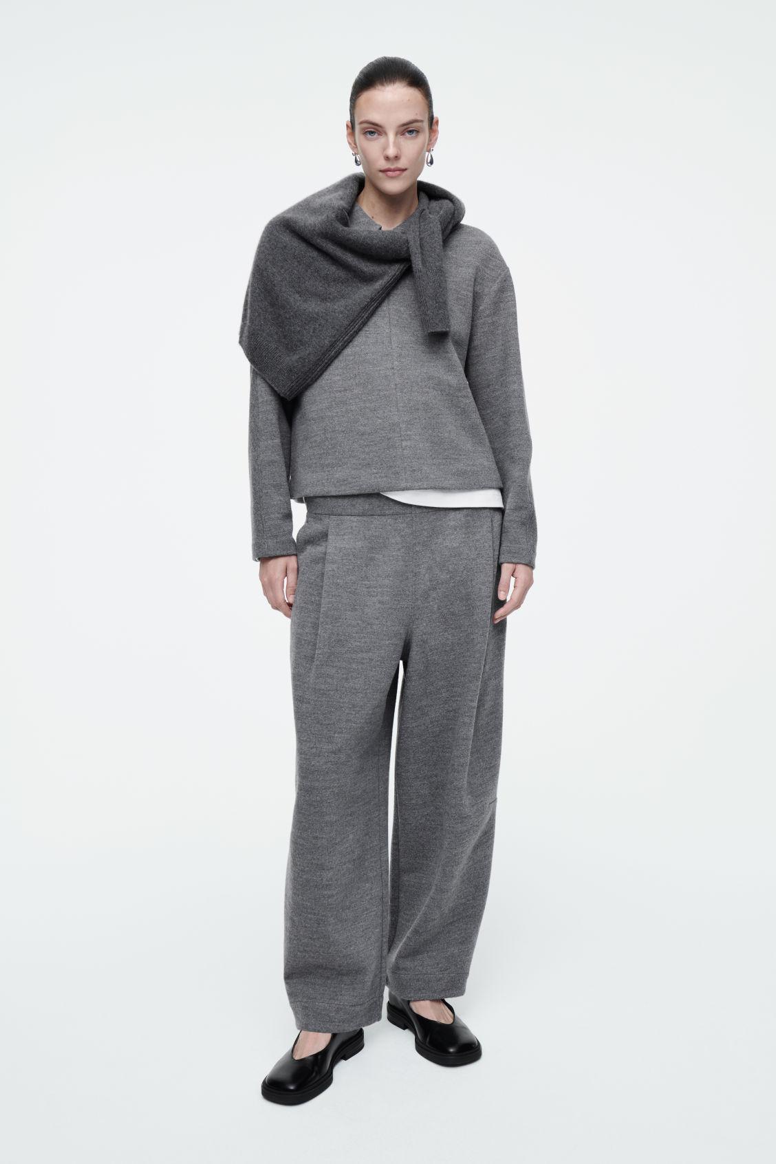 BOILED-WOOL ZIP-UP CARDIGAN Product Image