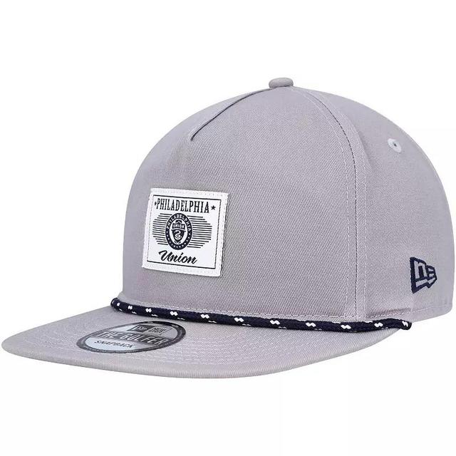 Mens New Era Gray Philadelphia Union Patch Golfer Adjustable Hat Product Image