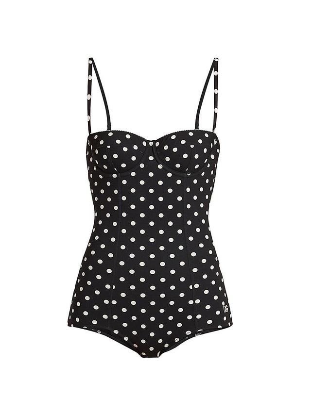 Womens Intero Polka-Dot One-Piece Swimsuit Product Image