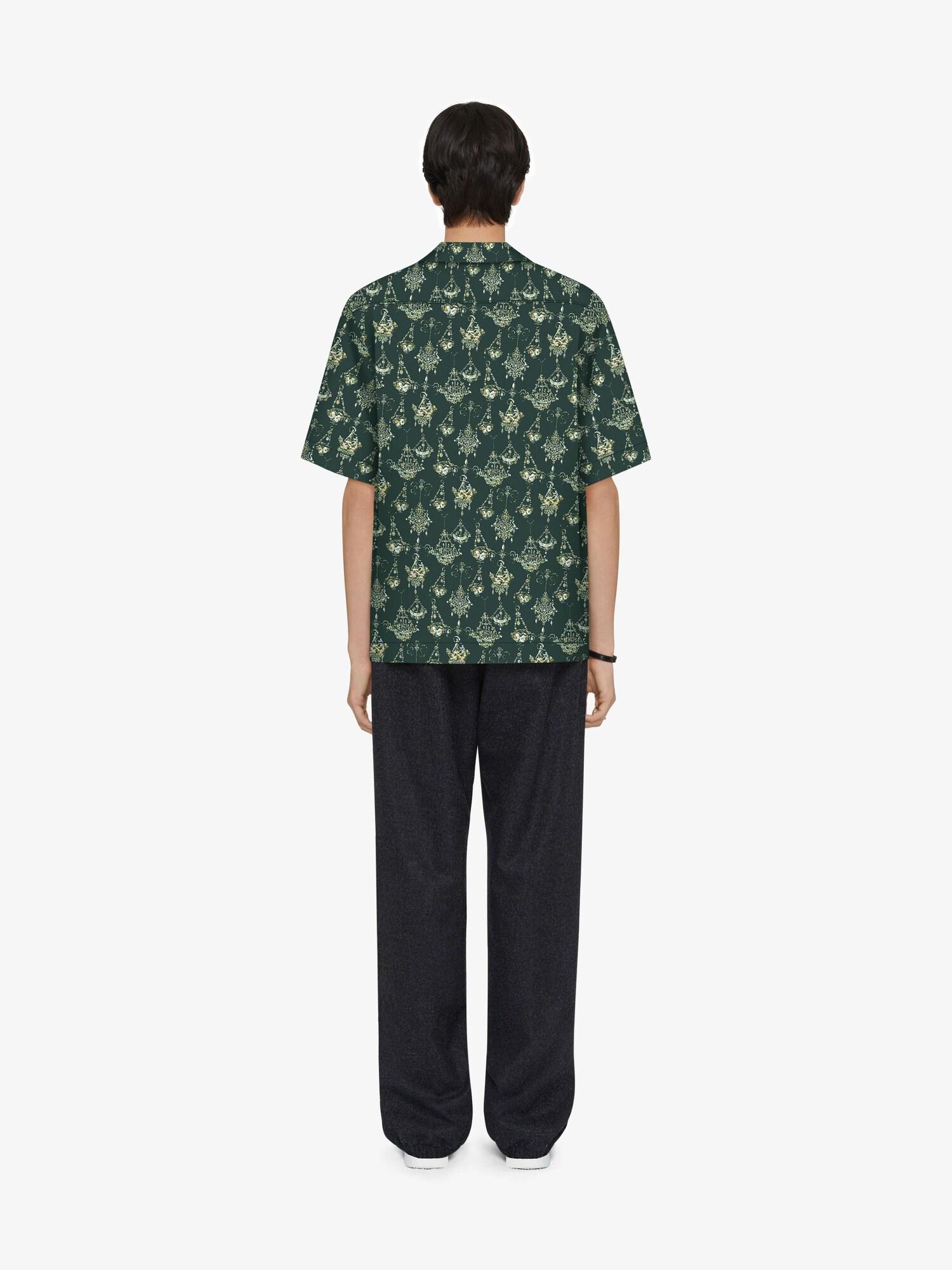 Printed chandelier shirt in silk Product Image