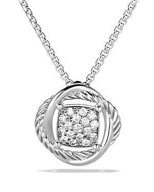 Womens Infinity Pendant Necklace in Sterling Silver Product Image