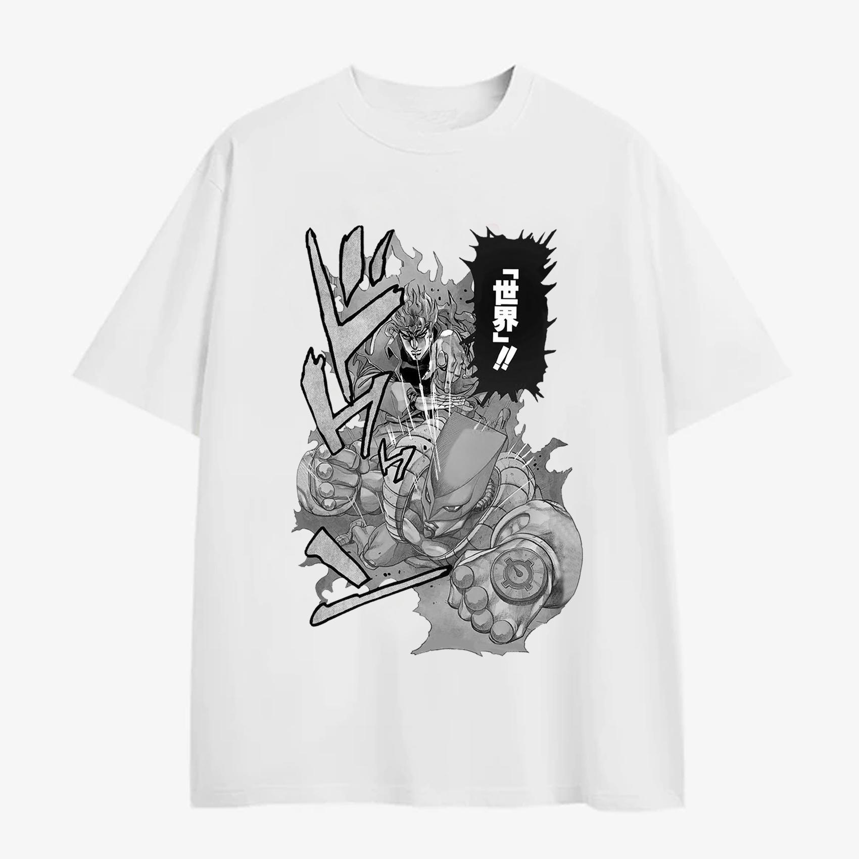 Sopula Jojo's Bizarre Adventure Stardust Fighter Graphic Cotton Casual T-Shirt Product Image